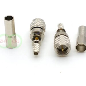 10pcs M5 male plug microdot connector crimp for RG316 RG174 Coaxila cable connector