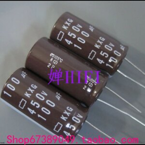 10pcs NEW NIPPON KXG 450V100UF 18x35MM NCC electrolytic Capacitor 100UF 450V CHEMI-CON kxg 450v 100uf