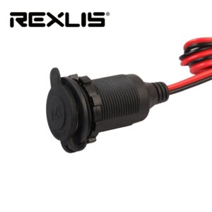 12/24V DC Female Car Cigar Cigarette Lighter Socket Plug Connector Adapter Car Charger Car Accessory Power Cigar Lighter Socket