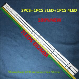 12Pieces/lot 862mm 7 lamp for 43LH5100 LC430DUY (SH)(A3) 43LJ594V 43UJ651V 43LH51_FHD_A type HC430DUN-SLVX1-511X