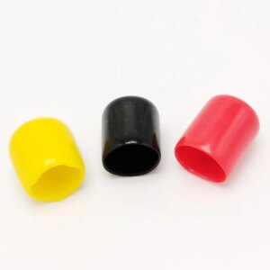 12mm protective cover Rubber Covers Dust Cap for connector metal tubes 100pcs/lot