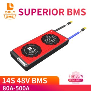 14s 48v battery pcm bms 80A 500A e-bike li-ion battery management system With Balance For Solar Energy System lithium battery