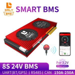 18650 3.2V smart BMS 8S 24V 150A 200A 250A Bluetooth 485 to USB device CAN NTC UART software Li-on Battery protection Board BMS