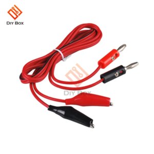 1M Alligator Cilp to AV Banana Plug Test Cable Lead Connector Dual Tester Probe Crocodile Clip for Multimeter Measure Tool DIY