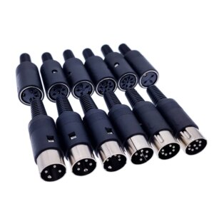 1PCS Male/Female DIN Plug Socket Connector 3/4/5/6/7/8 PIN Chassis Cable Mount plug