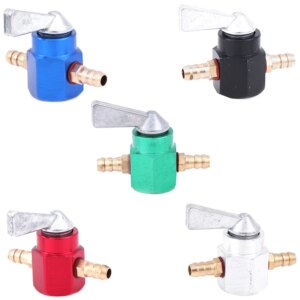 1PCS Universal 6mm In-Line Aluminium Petrol / Fuel Tap Motorcycle On-OFF Petcock Fuel Switch Accessories
