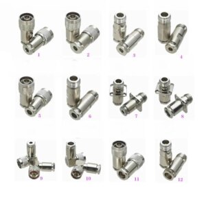 1Pcs Connector N Type Clamp For RG58 RG142 / RG8X LMR240 / RG5 RG6 / RG8 LMR400 RF Coaxial Male plug & Female jack