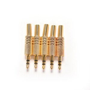 1pc 3.5mm Stereo Audio Jack Plug Mini 1/8Inch Jack Plug Headphone Male Plug Coax Cable Audio Adapter Connecter Soldering