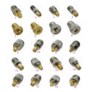 1pce Adapter SMA to F TV / BNC / N / TNC / UHF PL259 SO239 Male plug & Female jack RF Coaxial Connector