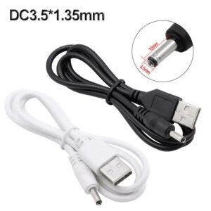 1pcs Male USB Turn To DC Power Male Plug Jack Adapter Male 3.5mm X 1.35mm Power Converter Cable Cord USB To 3.5*1.35 Power Cord