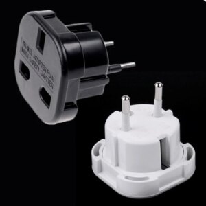1pcs UK To EU Europe European Universal Travel Charger Adapter Plug Converter 2 PiN Wall Plug Socket