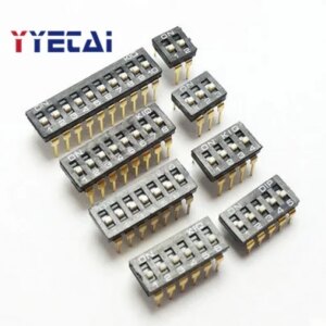 2.54mm DIP switch straight black KI-02/KI-03/KI-04/05/KI-06/KI-07/KI-08/KI-09/KI-10 switch coding/toggle Free shipping