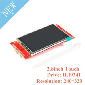 2.8 Inch 2.8" TFT Color Touch Screen LCD Display Module Drive ILI9341 Interface SPI 3.3V/5V Resolution 240*320 For Arduino