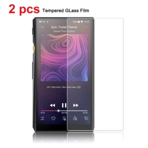 2 Pieces Scratch-Proof Front Screen Tempered Film for FiiO M11 / m11 pro