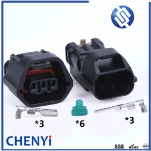 2 Set 3 Pin 7283-8730-30 7182-8730-30 Wheel Speed Sensor Socket EVO Mivec Camshaft Sensor Plug For Mitsubishi Nissan MG641234-5