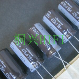 20PCS NEW NICHICON PW 35V470UF 10X20MM electrolytic capacitor 35V 470UF High frequency long life pw 470uF/35V