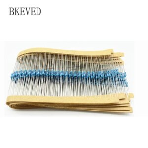 2600pcs 130values 1/6W＝1/8W 0.125W 1% Metal Film Resistors Assorted Pack Kit Set Lot Resistors Assortment Kits Fixed capacitors