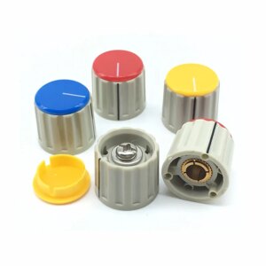 2pcs/lot Potentiometer Knobs 21*14.5MM 110E Flip Lock Screw Potentiometer Cap 6.4MM