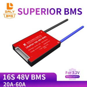 3.2V Life Po4 16S 48V 20A 30A 40A 60A18650 PCM battery protection board BMS PCM with balanced lithiumion lithium battery module