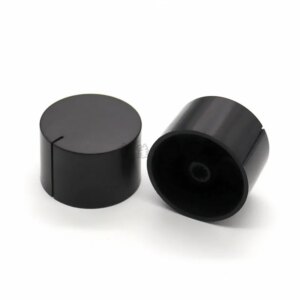 38 * 25mm black plastic knob flower handle 6mm potentiometer adjustment knob cap volume switch cap