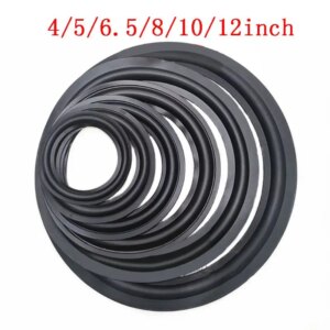 4/5/6.5/8/10/12" Elastic Rubber Ring Speaker Surround Repair Foam Woofer Edge