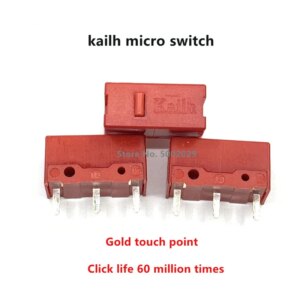 5-50Pcs New original Kailh red dot mouse micro switch game micro motion GM gaming button gold contact life 60 million times