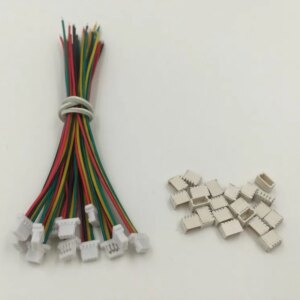 5 SETS Mini Micro SH 1.0 4-Pin JST Connector with Wires Cables 100MM Factory Directly Wholesale Customer-Made Customization OEM