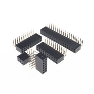 5 pcs 2.54mm DIP Pin Header Female Right Angle 90 Degree 2x2 2x3 2x4 2x5 2x6 2x7 2x8 2x9 2x10 2x13 2x15 2x17 2x20 2x30 2x40 Pin