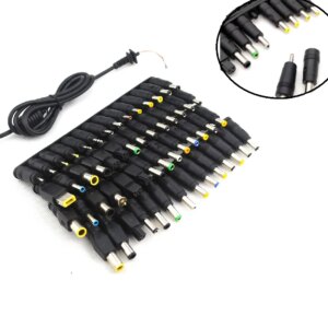 56pcs Multi-Function Universal Laptop AC DC Jack Power Supply Adapter Connector Plug for Universal Notebook Cable
