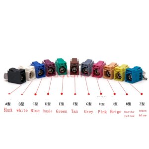 5PCS/Lot Fakra C Radio Crimp Female Jack/Plug Connector with Phantom RF Coaxial A/B/C/D/E/F/G/H/I/K/Z Type For RG316/RG174 Cable