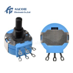 5PCS/lot New OriginaI Duplex Potentiometer RV28GP-B102-20/3 RV28GP B102 1K 1000ohm 2W Insulation Carbon film potentiometer