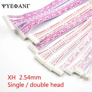 5Pcs JST 2.54mm Pitch Connector Cable XH2.54 Plug Line length 30/20/10CM Red and white 2P/3P/4P/5P/6P/7P/8P/9P/10P/11P/12P