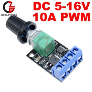 5V 12V 10A PWM DC Motor Speed Controller Governor Stepless Speed Regulator LED Dimmer Speed Control for Home LED Light Control