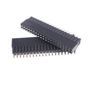 5pcs 2.54 mm 0.10" Pitch 2x20 40 Pin elevated Socket Strip Female Header Through Hole Dual Spacer GPIO Header for Raspberry Pi