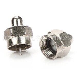 5pcs 75 ohm resistor inch load, reverse resistance, cable TV connector, inch F connector head waterproof needle