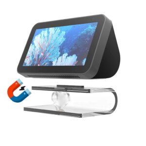 Audio Stand For Echo Show 8 Adjustable Transparent Stand Mount Accessories Fully Acrylic Anti-Slip Base For Echo Show 5