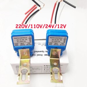 Automatic On Off Photocell Street Lamp Light Switch Controller DC AC 220V/110V/24V/12V 50-60Hz 10A Photo Control Photoswitch