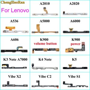 ChengHaoRan For Lenovo A2010 A2020 A5000 A6000 K3 K4 K5 Note K900 Vibe X2 C2 S1 Power On Off Volume Button Key Switch Flex Cable