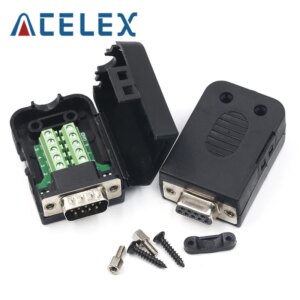 DB9 Connector COM transfer-free solder terminal DB9 Male Connector RS232 DB9 Breakout D-SUB Connector Female