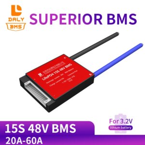Daly 3.2V 48v LifePo4 15S bms 48V 20A 30A 40A 60A 18650 PCM battery protection board BMS with balanced lithium battery module