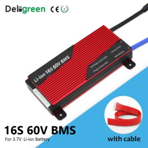 Deligreen 16S Li-ion BMS 80A 100A 120A 150A 200A 60V PCM/PCB/BMS for Li-PO LiNCM battery pack 18650 Ebike charge discharge