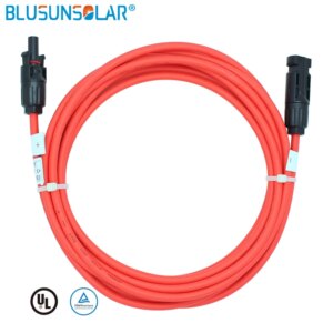Free Shipping 2.5mm2/4mm2/ 6mm2 PV cable 14AWG 12AWG 10AWG Solar Extension Cable With Connectors Male Female