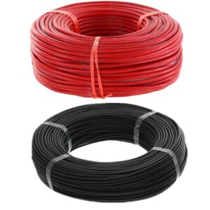 High Quality 10meter/lot Wire silicone 26 24 22 20 AWG Wire silicone 5m red and 5m black color 40% off