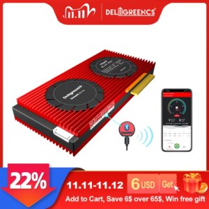 High current Smart BMS 8S 24V 150A 200A 250A Bluetooth App rs485 by PC for 3.2V rated Lifepo4 BMS with NTC
