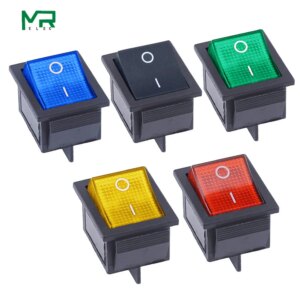 KCD4 Rocker Switch ON-OFF 2 Position 4 Pins /6 Pins Electrical equipment With Light Power Switch Switch cap 16A 250VAC/ 20A 125V