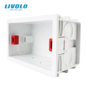 Livolo Free Choose, White Plastic Materials, 101mm*67mm US Standard Internal Mount Box for 118mm*72mm Standard Wall Light Switch