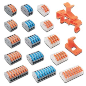 Mini Fast Wire Cable Connectors Universal Compact Conductor Spring Splicing Wiring Connector Push-in Terminal Block PCT-2123458