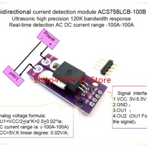 NEW 1PCS/LOT ACS758LCB-100B ACS758 ACS758LCB 100B 120 kHz Bandwidth AC, DC: -100-100A 0.02V/1A
