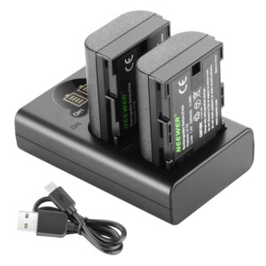 Neewer LP-E6 LP-E6N Battery Charger Rechargeable Batteries set For Canon 5D Mark II III IV 80D 70D 60D 6D EOS 5Ds 5D2 5D3 5DSR