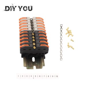 PCT-211 Wire Connector Din Rail Quick Connection Terminal Press Wire Splicing Connector Instead Of UK Terminal Block DIY YOU